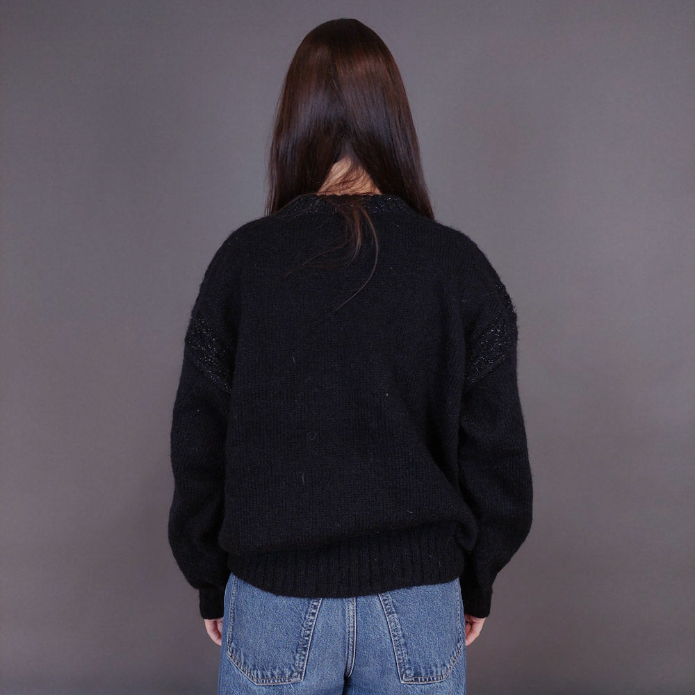 VIN-KNIT-33245 Vintage πλεκτή ζακέτα M