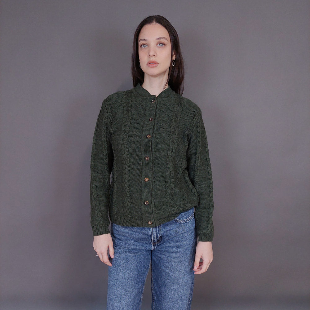 VIN-KNIT-33239 Vintage πλεκτή ζακέτα S