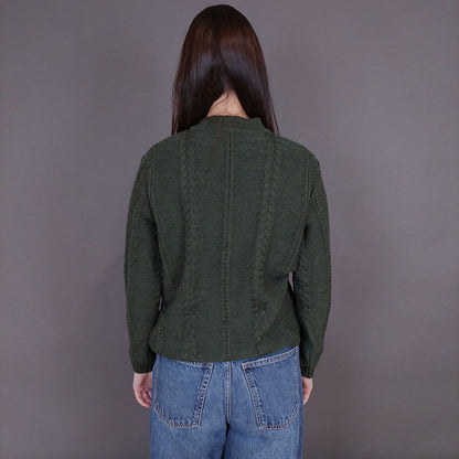 VIN-KNIT-33239 Vintage πλεκτή ζακέτα S