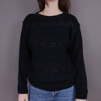 VIN-KNIT-33238 Vintage πλεκτή μπλούζα S