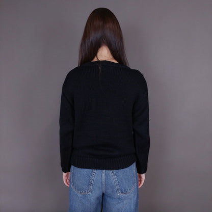 VIN-KNIT-33238 Vintage πλεκτή μπλούζα S