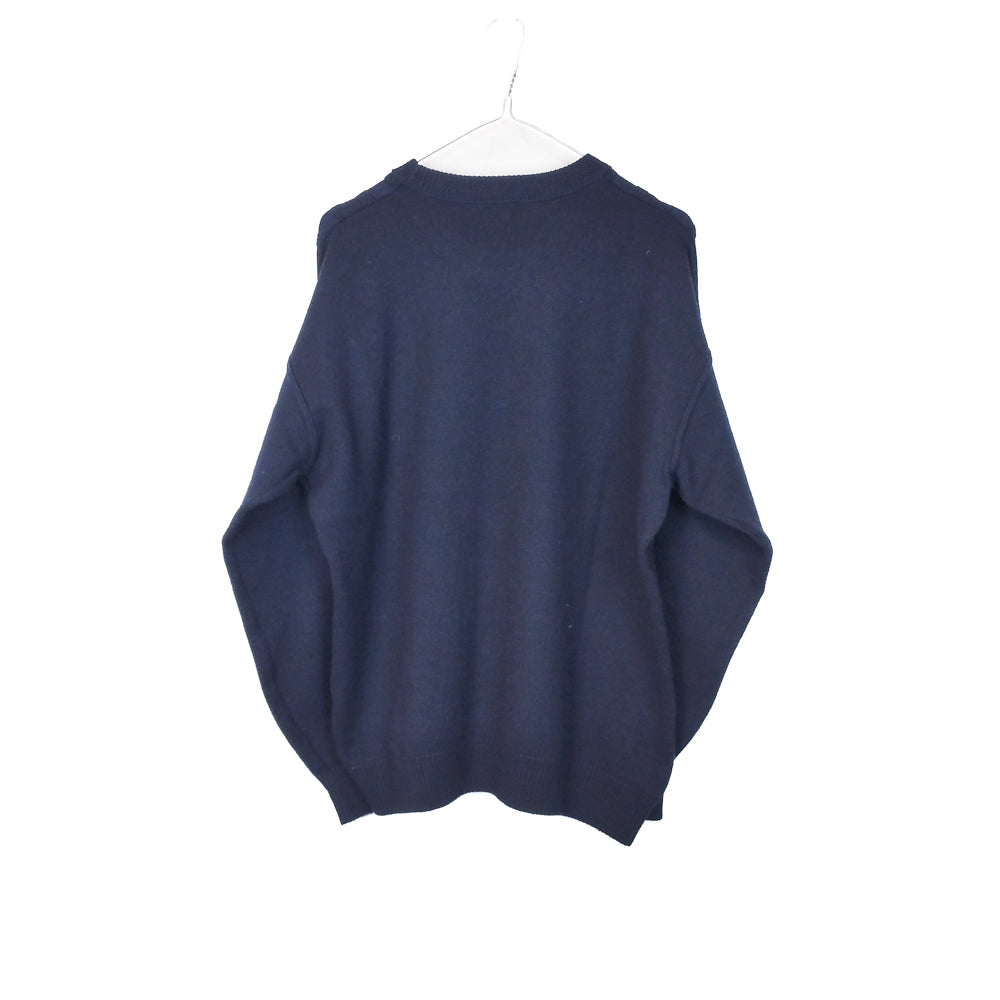 VIN-KNIT-33202 Vintage πλεκτή μάλλινη μπλούζα unisex M