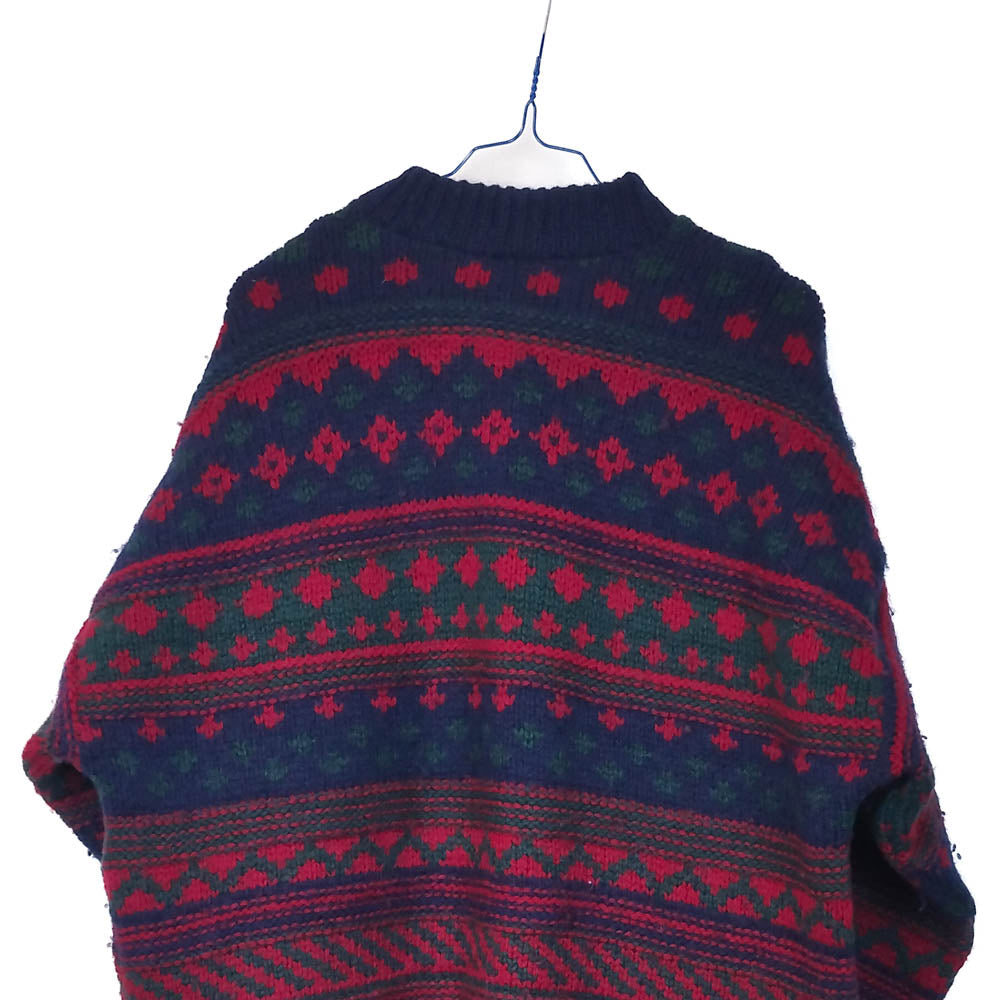 VIN-KNIT-33121 Vintage μάλλινη μπλούζα unisex M