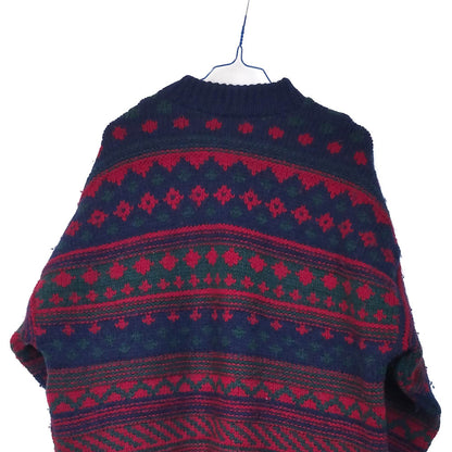 VIN-KNIT-33121 Vintage μάλλινη μπλούζα unisex M