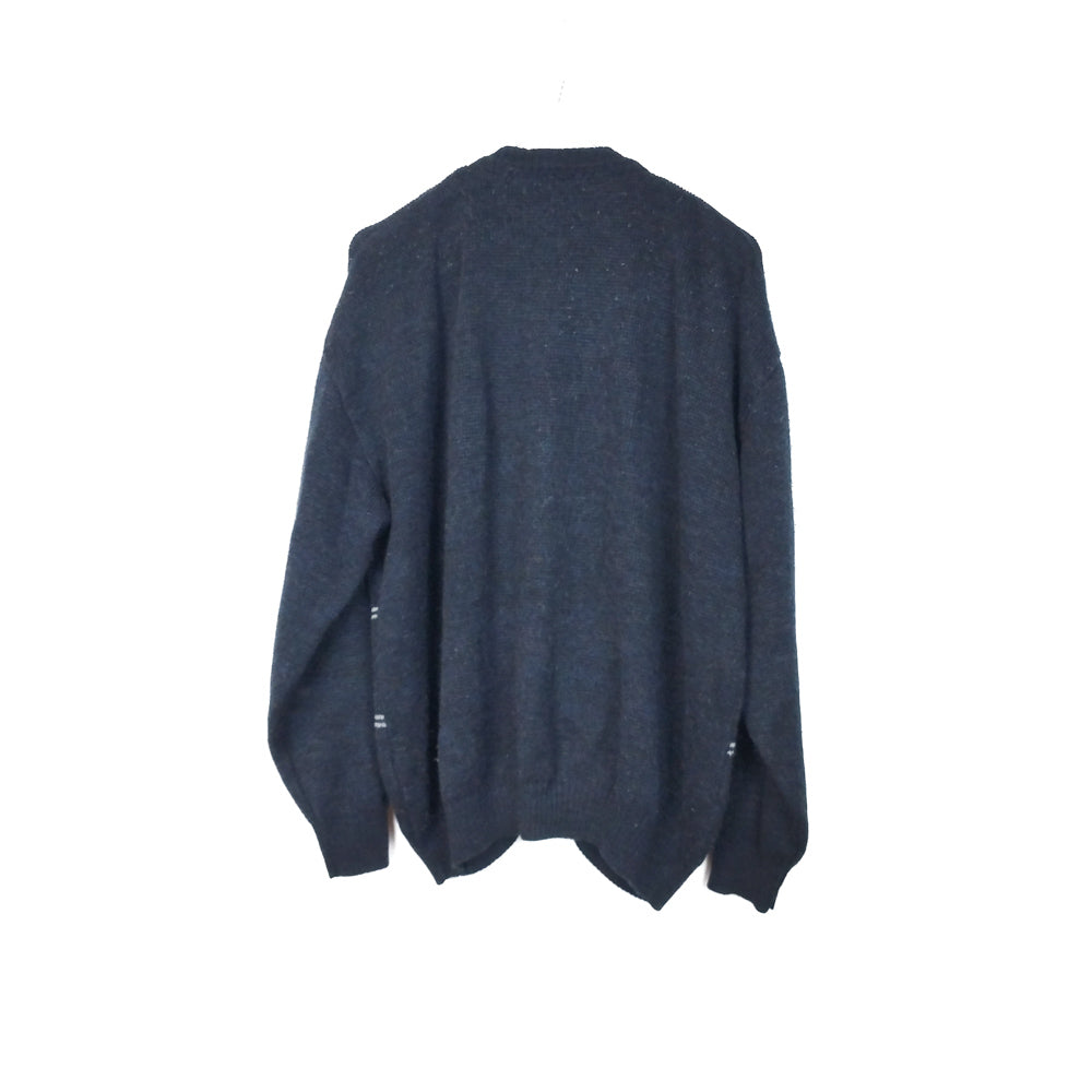 VIN-KNIT-33203 Vintage πλεκτή ζακέτα unisex L