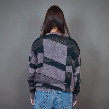 VIN-KNIT-33455 Vintage ολόμαλλη μπλούζα 90's style L