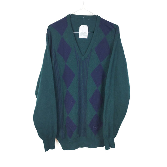 VIN-KNIT-33225 Vintage πλεκτή μπλούζα μάλλινη unisex S-Μ