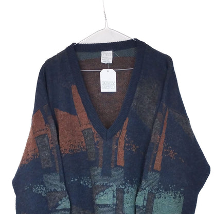 VIN-KNIT-33116 Vintage πλεκτή μπλούζα unisex XL