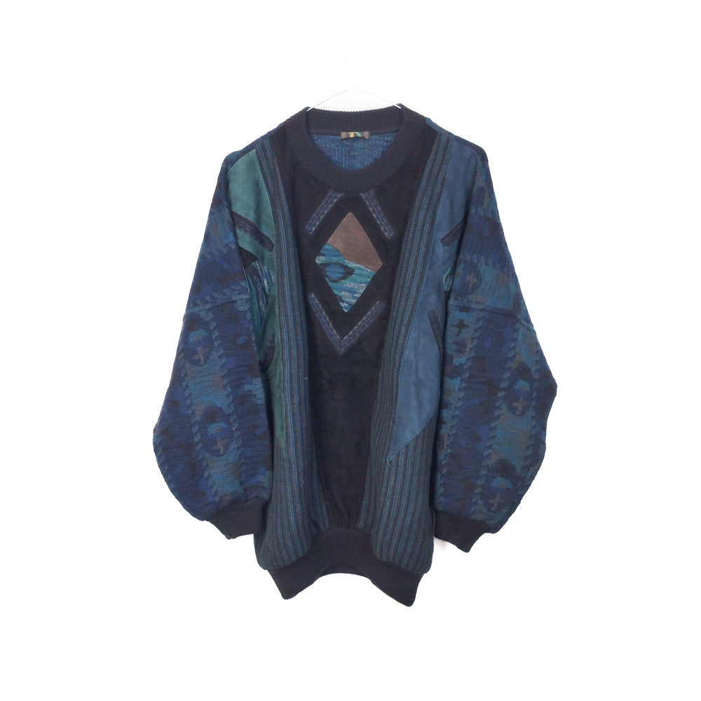 VIN-KNIT-33205 Vintage πλεκτή μπλούζα unisex S-M