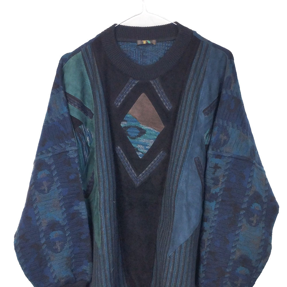 VIN-KNIT-33205 Vintage πλεκτή μπλούζα unisex S-M