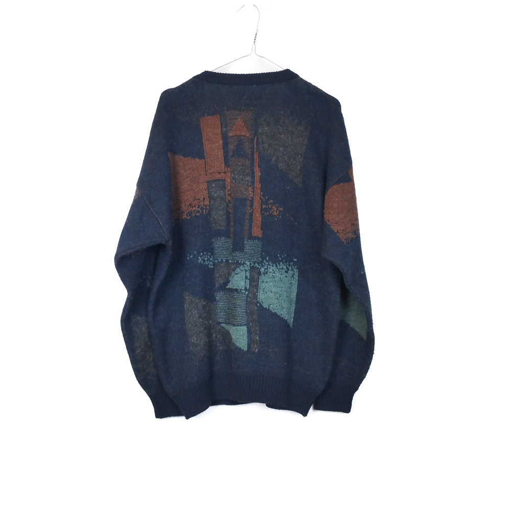 VIN-KNIT-33116 Vintage πλεκτή μπλούζα unisex XL