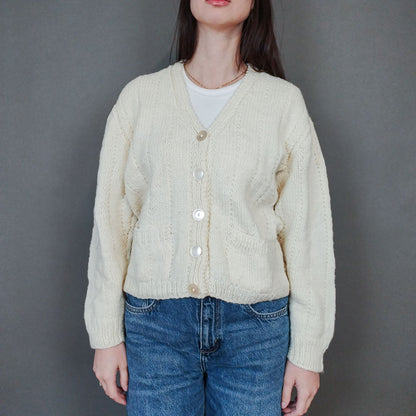 VIN-KNIT-33449 Vintage πλεκτή ζακέτα M