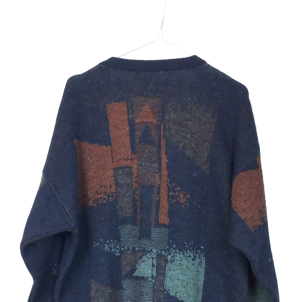 VIN-KNIT-33116 Vintage πλεκτή μπλούζα unisex XL