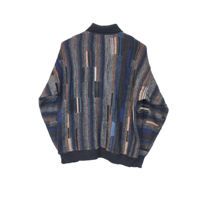 VIN-KNIT-33207 Vintage πλεκτή μάλλινη μπλούζα unisex S-M