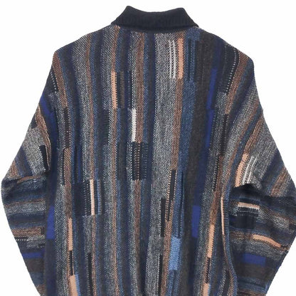 VIN-KNIT-33207 Vintage πλεκτή μάλλινη μπλούζα unisex S-M