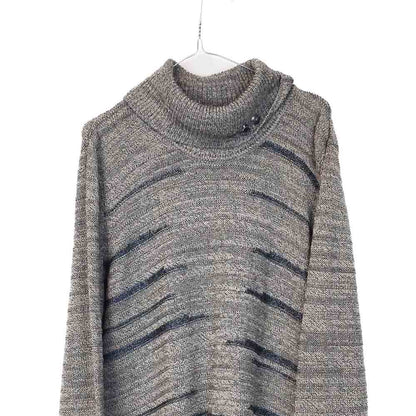 VIN-KNIT-33129 Vintage πλεκτή μπλούζα unisex L-XL