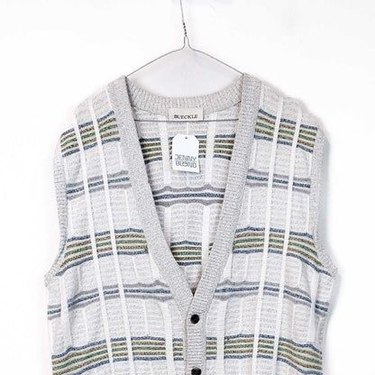 VIN-KNIT-33133 Vintage πλεκτό γιλέκο unisex XL