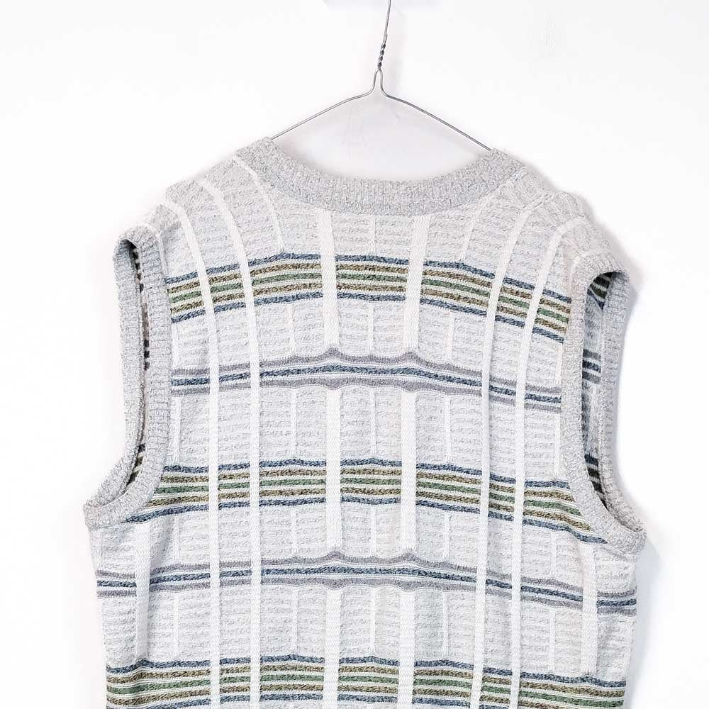 VIN-KNIT-33133 Vintage πλεκτό γιλέκο unisex XL