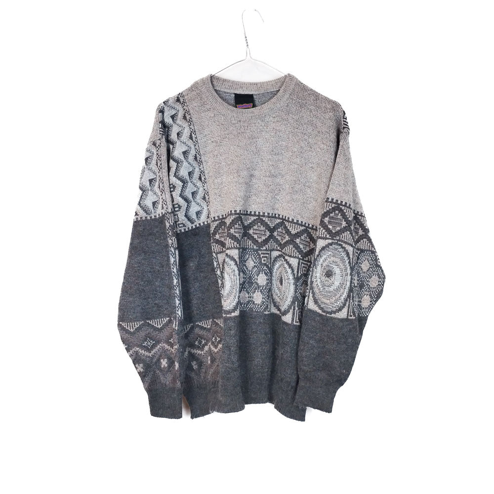 VIN-KNIT-33213 Vintage πλεκτή μπλούζα unisex L