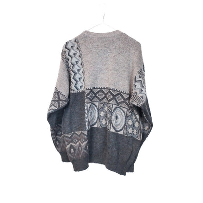 VIN-KNIT-33213 Vintage πλεκτή μπλούζα unisex L