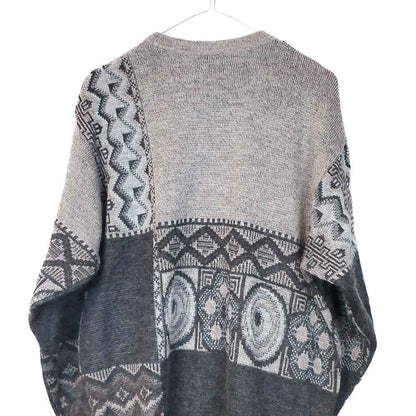 VIN-KNIT-33213 Vintage πλεκτή μπλούζα unisex L