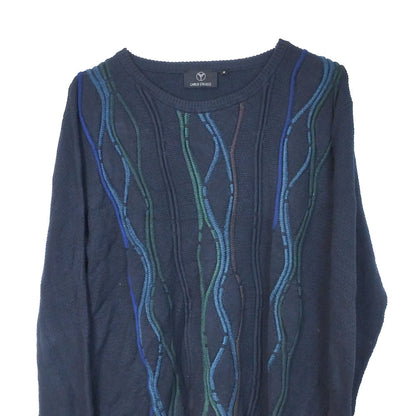 VIN-KNIT-33214 Vintage πλεκτή μπλούζα unisex M