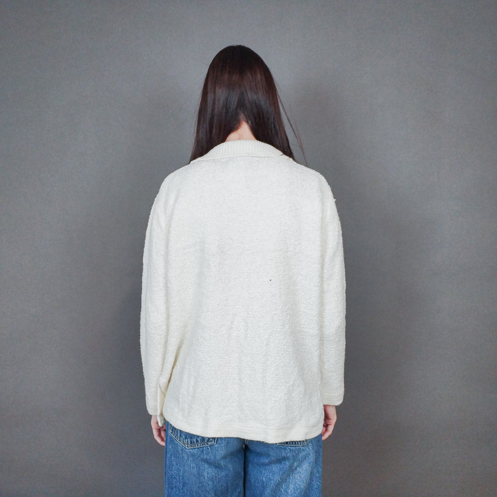 VIN-KNIT-33441 Vintage πλεκτή ζακέτα M-L