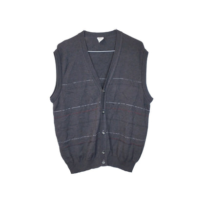 VIN-KNIT-33215 Vintage πλεκτό γιλέκο unisex XL