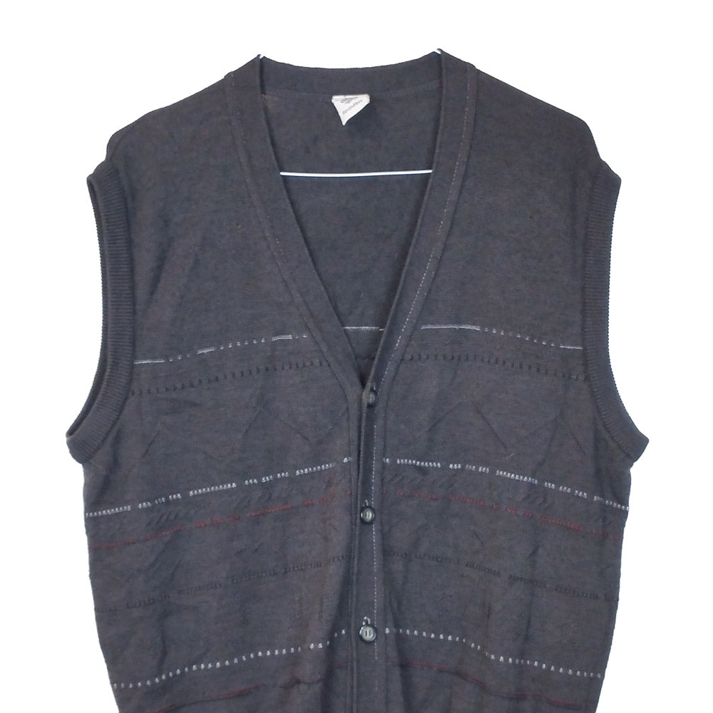 VIN-KNIT-33215 Vintage πλεκτό γιλέκο unisex XL