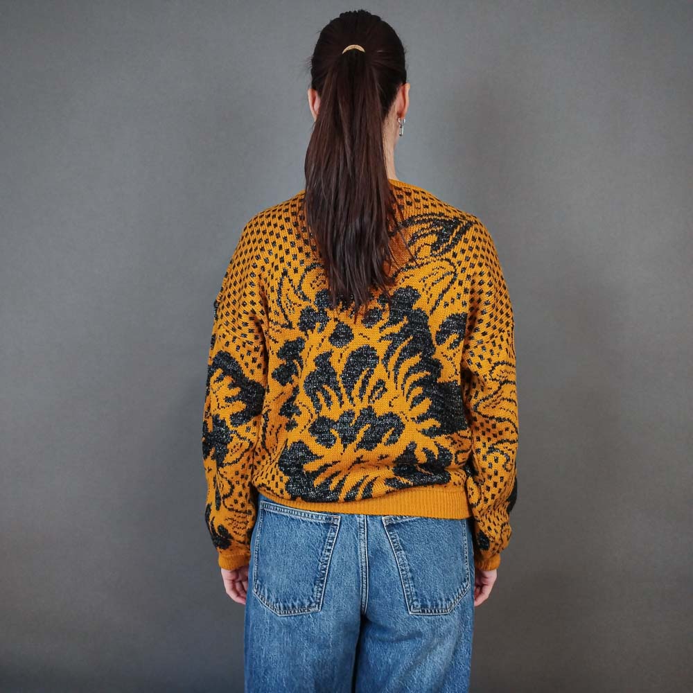 VIN-KNIT-33440 Vintage πλεκτή μπλούζα M-L