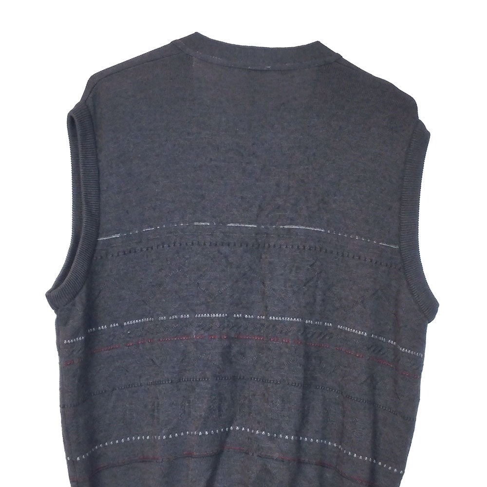 VIN-KNIT-33215 Vintage πλεκτό γιλέκο unisex XL