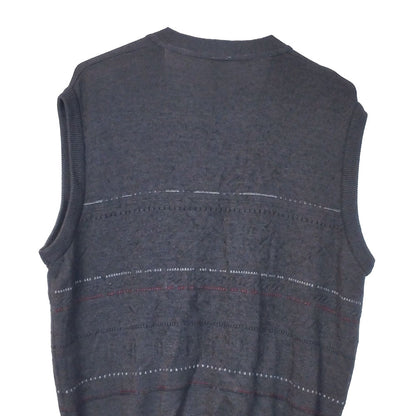 VIN-KNIT-33215 Vintage πλεκτό γιλέκο unisex XL