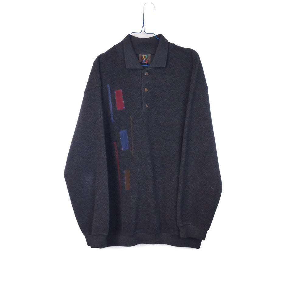 VIN-KNIT-33138 Vintage πλεκτή μπλούζα unisex XL