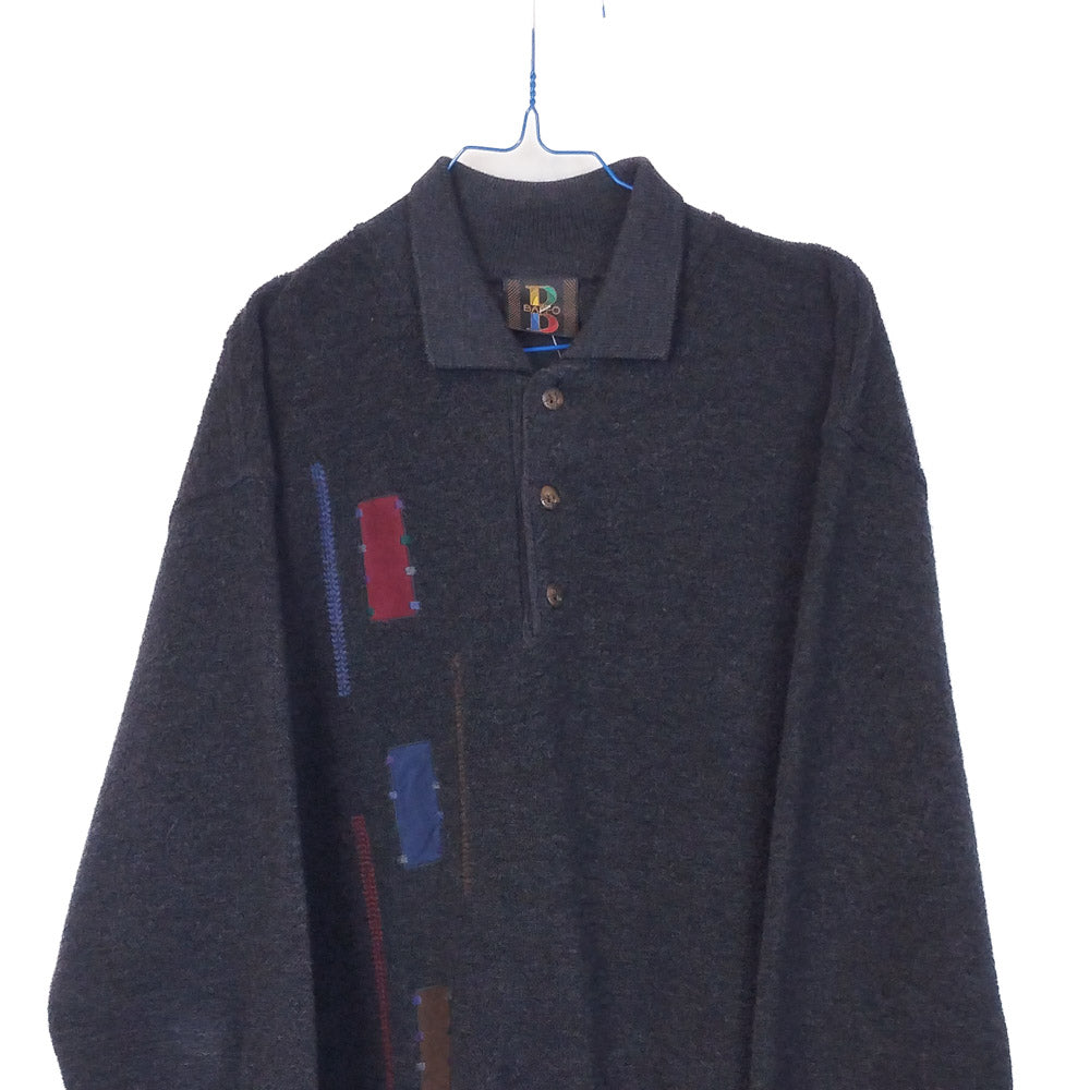 VIN-KNIT-33138 Vintage πλεκτή μπλούζα unisex XL