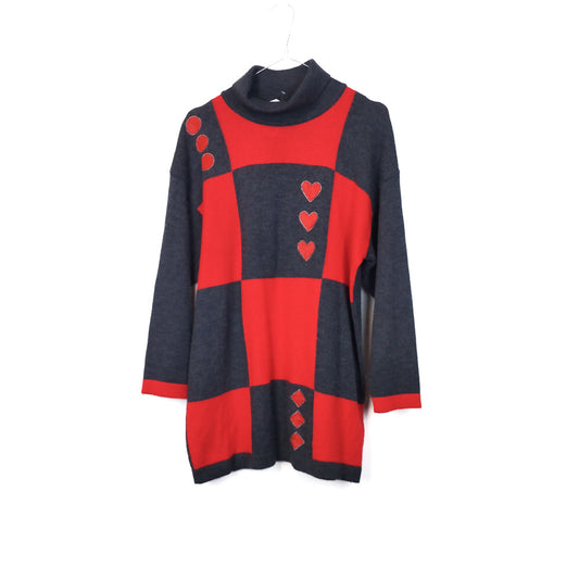 VIN-KNIT-33139 Vintage πλεκτή μπλούζα γυναικεία L