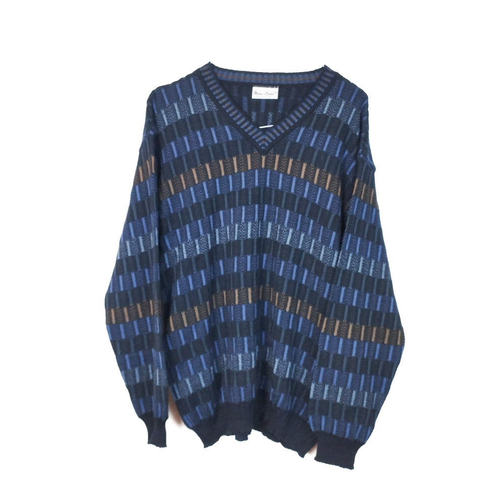 VIN-KNIT-33217 Vintage πλεκτή μπλούζα unisex L