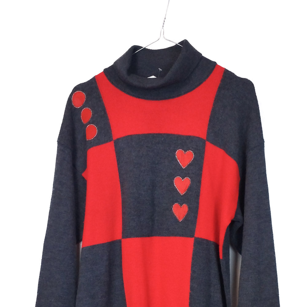 VIN-KNIT-33139 Vintage πλεκτή μπλούζα γυναικεία L