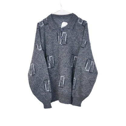 VIN-KNIT-33228 Vintage πλεκτή μπλούζα unisex M