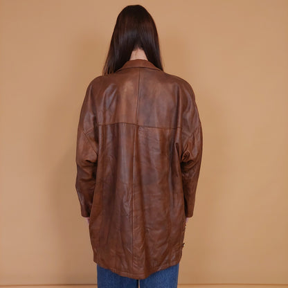 VIN-OUTW-34138 Vintage δερμάτινο jacket κλασικό M