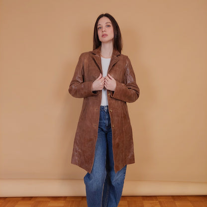 VIN-OUTW-34141 Vintage δερμάτινο 70's style jacket S