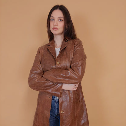 VIN-OUTW-34141 Vintage δερμάτινο 70's style jacket S