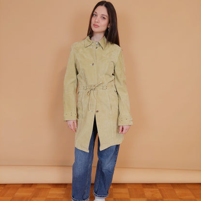 VIN-OUTW-34133 Vintage δερμάτινο suede jacket S