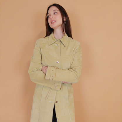 VIN-OUTW-34133 Vintage δερμάτινο suede jacket S