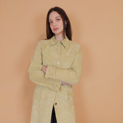 VIN-OUTW-34133 Vintage δερμάτινο suede jacket S