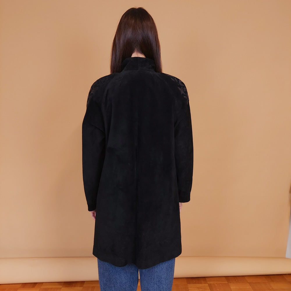 VIN-OUTW-34145 Vintage δερμάτινο suede jacket 80's style M