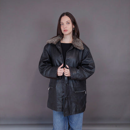 VIN-OUTW-33336 Vintage δερμάτινο jacket L-XL