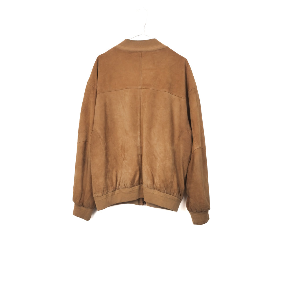 VIN-OUTW-32892 Vintage καμηλό σουέντ μπόμπερ jacket L