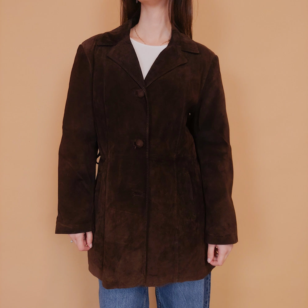 VIN-OUTW-34150 Vintage δερμάτινο suede 70's style jacket M-L