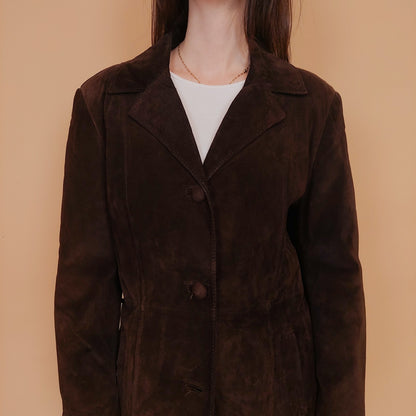 VIN-OUTW-34150 Vintage δερμάτινο suede 70's style jacket M-L
