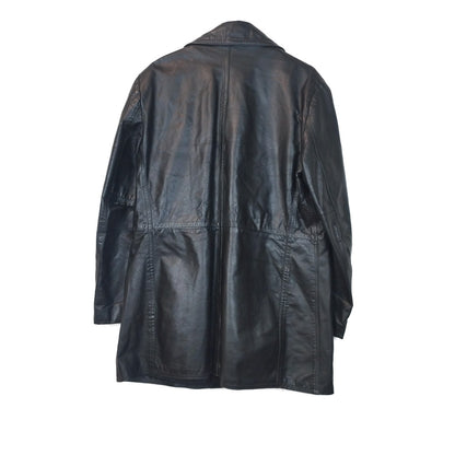 VIN-OUTW-33309 Vintage μαύρο δερμάτινο jacket M